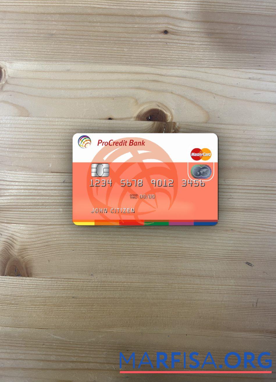 Blank Moldova ProCredit Bank MasterCard 1 photolook front sample